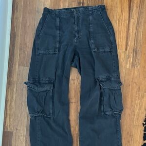 All Saints Black Cargo Pants
